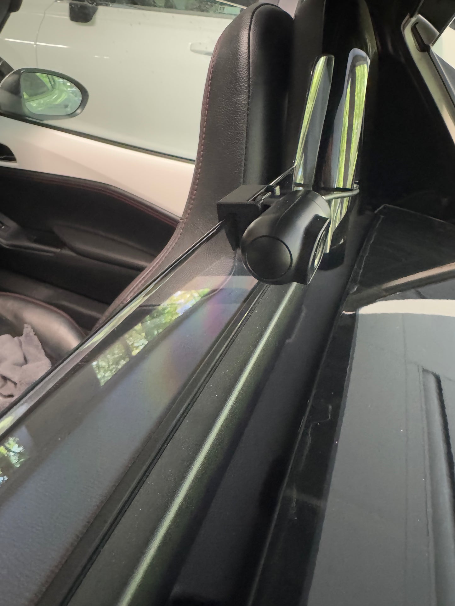 Viofo A229 rear 2k dashcam mount for MX5 ND RF 2017+ clear wind deflector